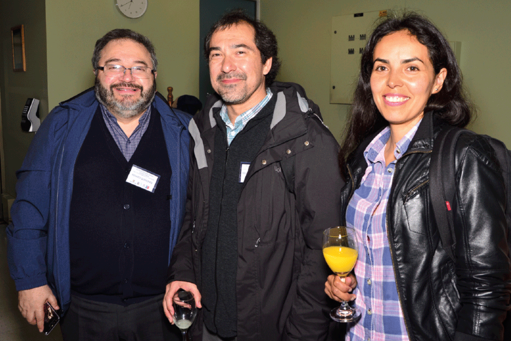 Renato Quiñones, Eduardo Hernández y Cynthia Vargas.