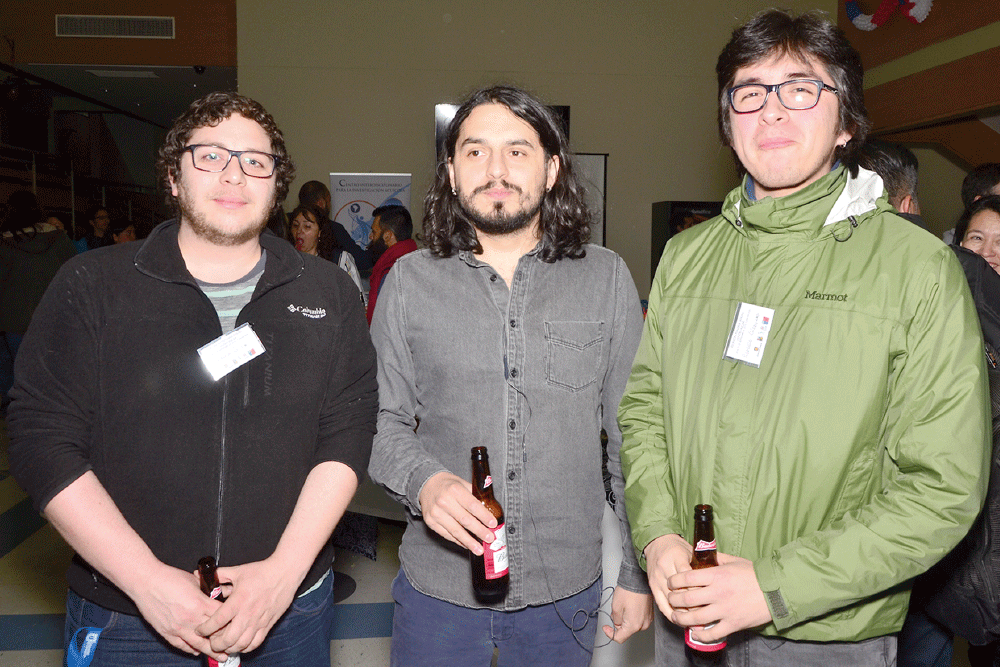 Mauricio Leiva, Adams Ceballos y Roberto Cárdenas.