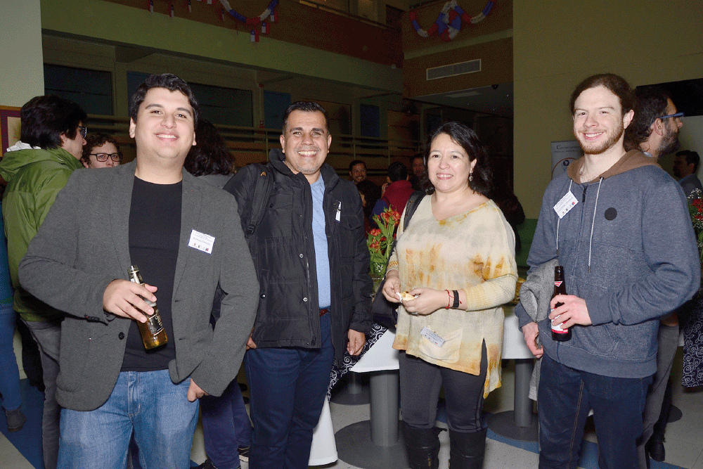 Rodrigo Espinoza, Ruben Avendaño, Pamela Trejos y Guillermo Venegas.